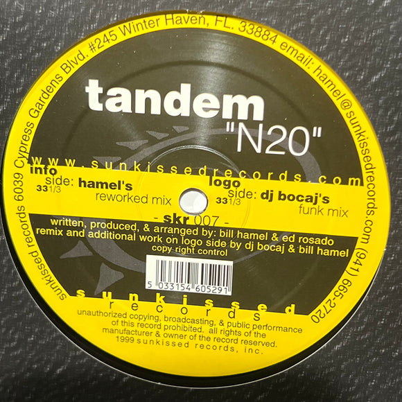 TANDEM - N20 (SUNKISSED RECORDDS)