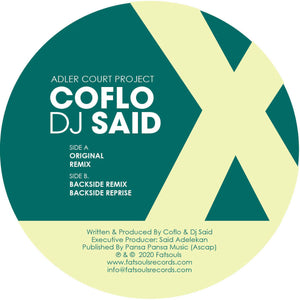 COFLO & DJ SAID - ADLER COURT PROJECT 12" (FATSOULS)